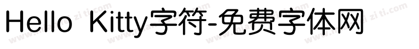 Hello Kitty字符字体转换